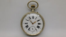 Orologio da tasca funziona argento 62 mm silver pocket watch working A389