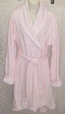 Accappatoio UGG donna taglia X-Large Duffield avvolgente jersey/micropile foderato SPHH rosa nuovo con etichette