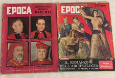 2 riviste EPOCA n. 420 / 427 anno 1958 - PIO XII YUL BRYNNER JAMES CAGNEY