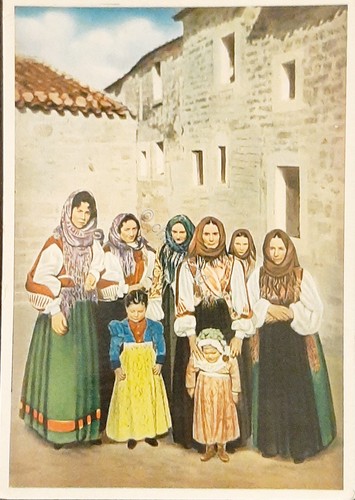 Cartolina orune costume - orune,