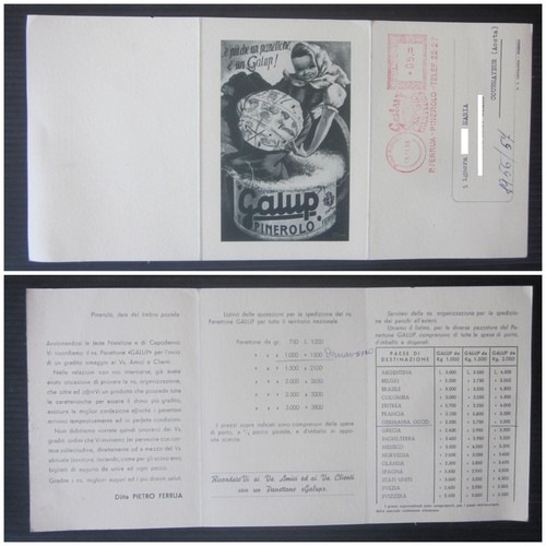 1956 panettone galup pinerolo - panettone,