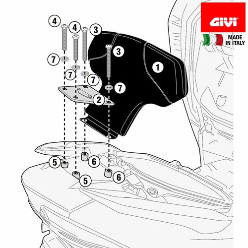 Givi tb3115 schienalino - givi,