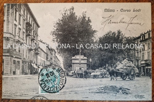 Cartolina milano corso lodi - cartolina,