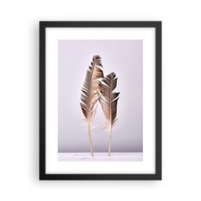 Poster 30x40cm Due piume lilla