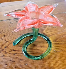 Fiore rosso con gambo verde