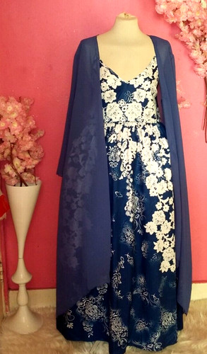 Abito donna blu floreale - donna, e