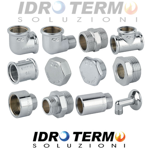 Raccordi ottone cromato - in,