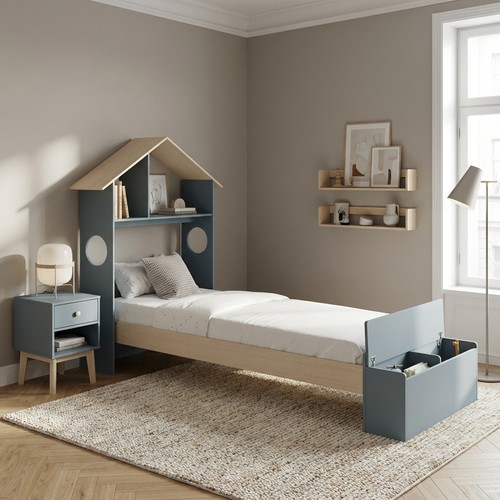 Letto singolo casetta - letto,