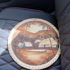 Piatto decorativo a legna