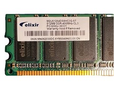512 mb Elixir DDR 400 mhz  Ram