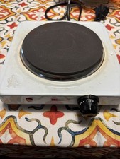 Fornello Elettrico 500 W Regolabile Piastra in Ghisa Viaggio Campeggio 10 cm