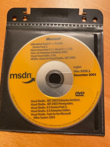 Nuovo visual studio net - studio, 2003