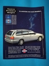 RITAGLIO DI GIORNALE PUBBLICITA' NISSAN PRIMERA WAGON AUTO DA COLLEZIONE - (141)
