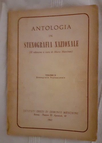 Antologia stenografia - antologia, in