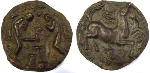 Triu medaglia scultura in - scultura,