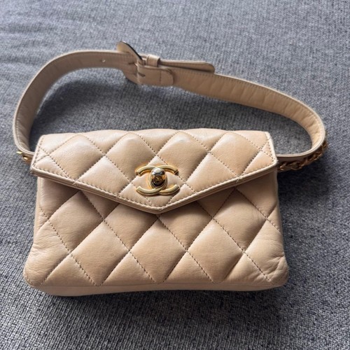 Borsa chanel beige pelle - chanel, di