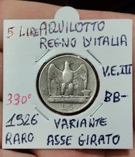 Regno d'Italia: 5 lire Argento