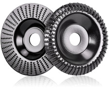 Disco Smerigliatrice per Legno, 2 Pezzi Intaglio Legno Mola Disco Ø125 X 22.2 Mm