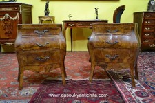 Coppia di comodini italiani stile Luigi XV metà XX secolo