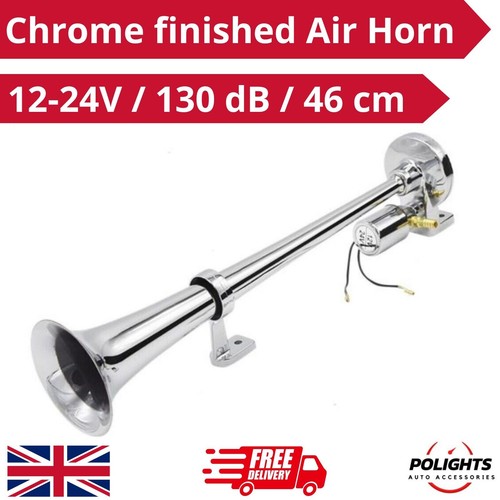 Tromba aria cromata 24v - tromba, d'aria