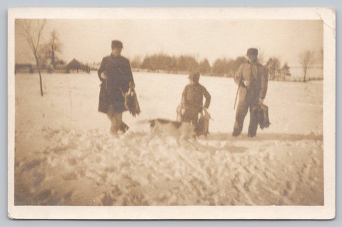 Cartolina rppc cacciatori - rppc,