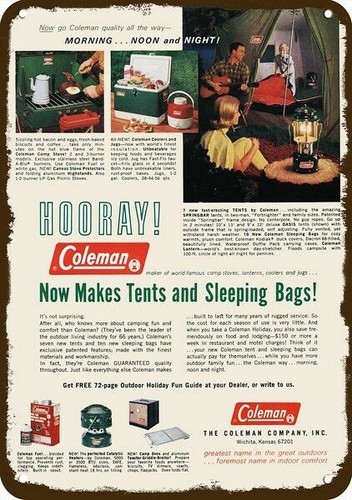 1966 coleman camp tenda - coleman,