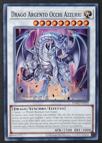 Drago argento occhi - drago, azzurri