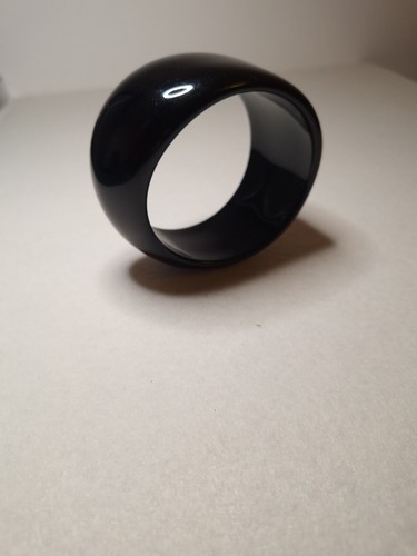 Vintage black acrylic - vintage, bangle