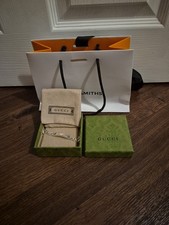 Bracciale Gucci Diagonale Incastro G Tag Argento Sterling 925