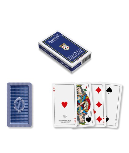 Carte gioco milanesi blu - carte,