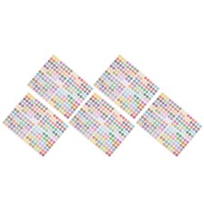 5 Pezzi Adesivi Bottiglia Olio Essenziale Adesivi Arrotondati Decalcomanie Etichette