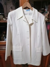 Completo giacca e pantalone da donna bianco, in perfette condizioni