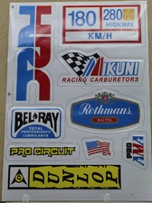 adesivi honda hrc dunlop rothmans mikuni pro racing moto pista corsa scooter
