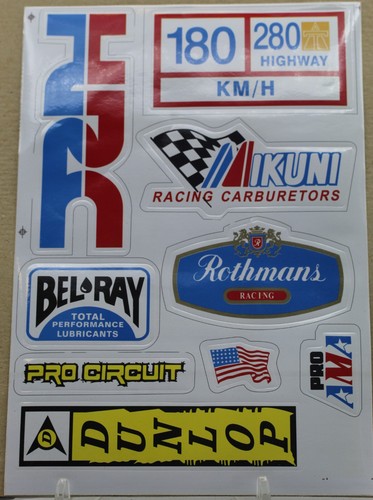 Adesivi honda hrc - honda, dunlop