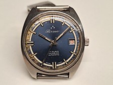 Perseo Tre stelle FS orologio vintage uomo automatico 33,5 mm cal AS 2083