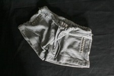 Pantaloni shorts Shiki Moda felpati, donna taglia M con elastico in vita, grigi 