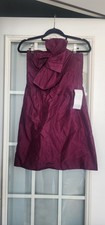 J.Crew Purple Sleeveless Dress With Straps Cute Criss Bow Vintage Size 4