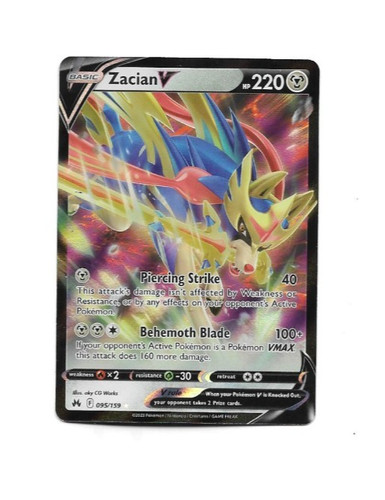 Pokemon tcg zacian 095 - pokemon, v