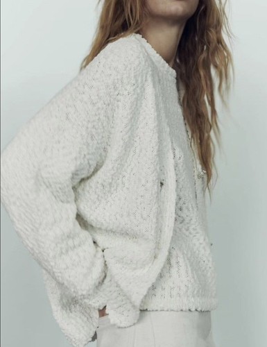 Nwt zara sequin knit - knit, cardigan