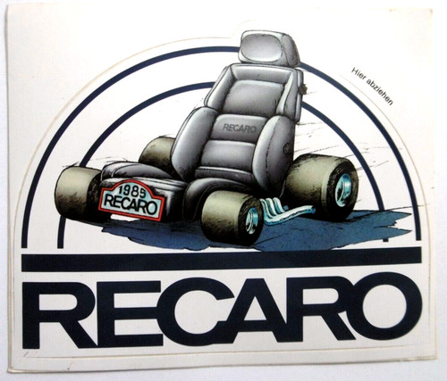 Adesivo pubblicitario recaro - adesivo,