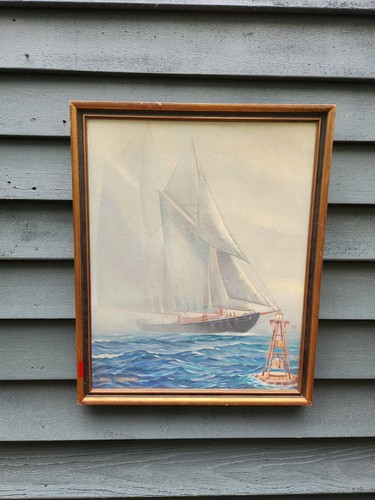 Sailing ship oil painting - painting, on