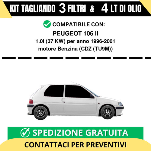 Tagliando per peugeot 106 - per,