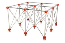 RUBI Tavolo da lavoro retrattile 120x120x75 cm cod. 28918 portata fino a 700 kg