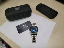 Orologio Uomo Audaz Marine Diver GMT ADZ-3020-03 Blu Mai Indossato T8460