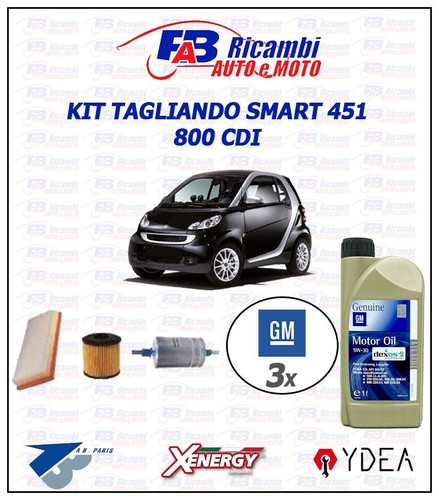 Kit tagliando smart 451 800 - kit,