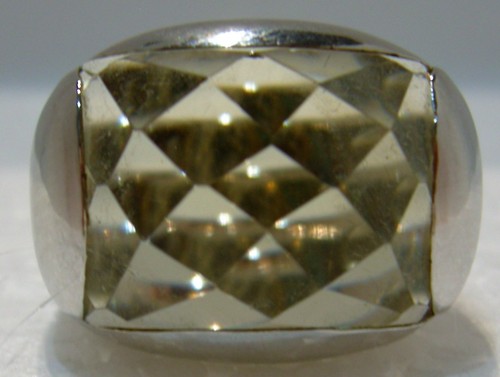 Anello argento con un - anello,