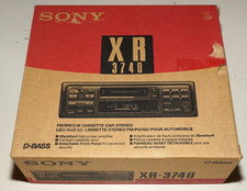 Autoradio Sony XR 3740 radio stereo lettore cassette per auto vintage