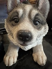 Statua cane cucciolo siberiano