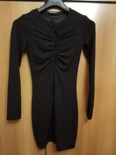 Vestito Tally Weijl Nero XS Manica Lunga Corto Oblò