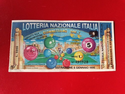 Biglietto lotteria nazionale - biglietto,